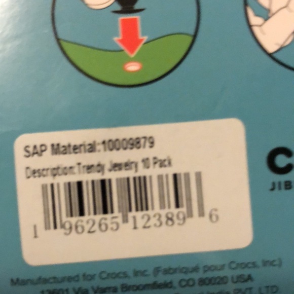 10 pack metal charms 3D JibBiTz crocs new - Picture 4 of 4